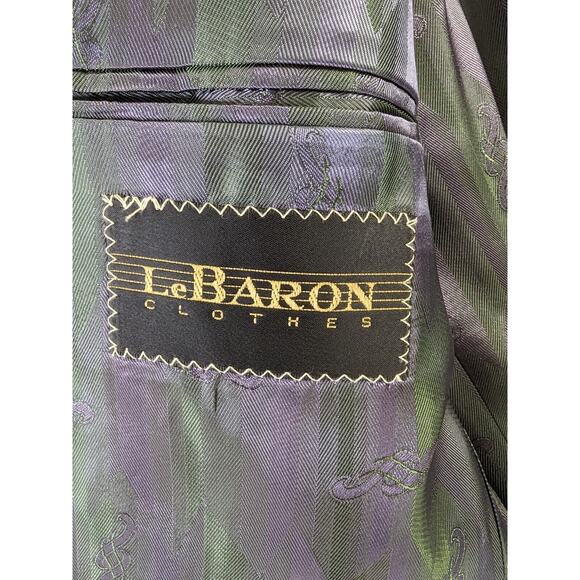 Vintage LeBaron Wool Blazer‎ Men's Size 42R Union Made USA Gray Model Howell New - Picture 6 of 16